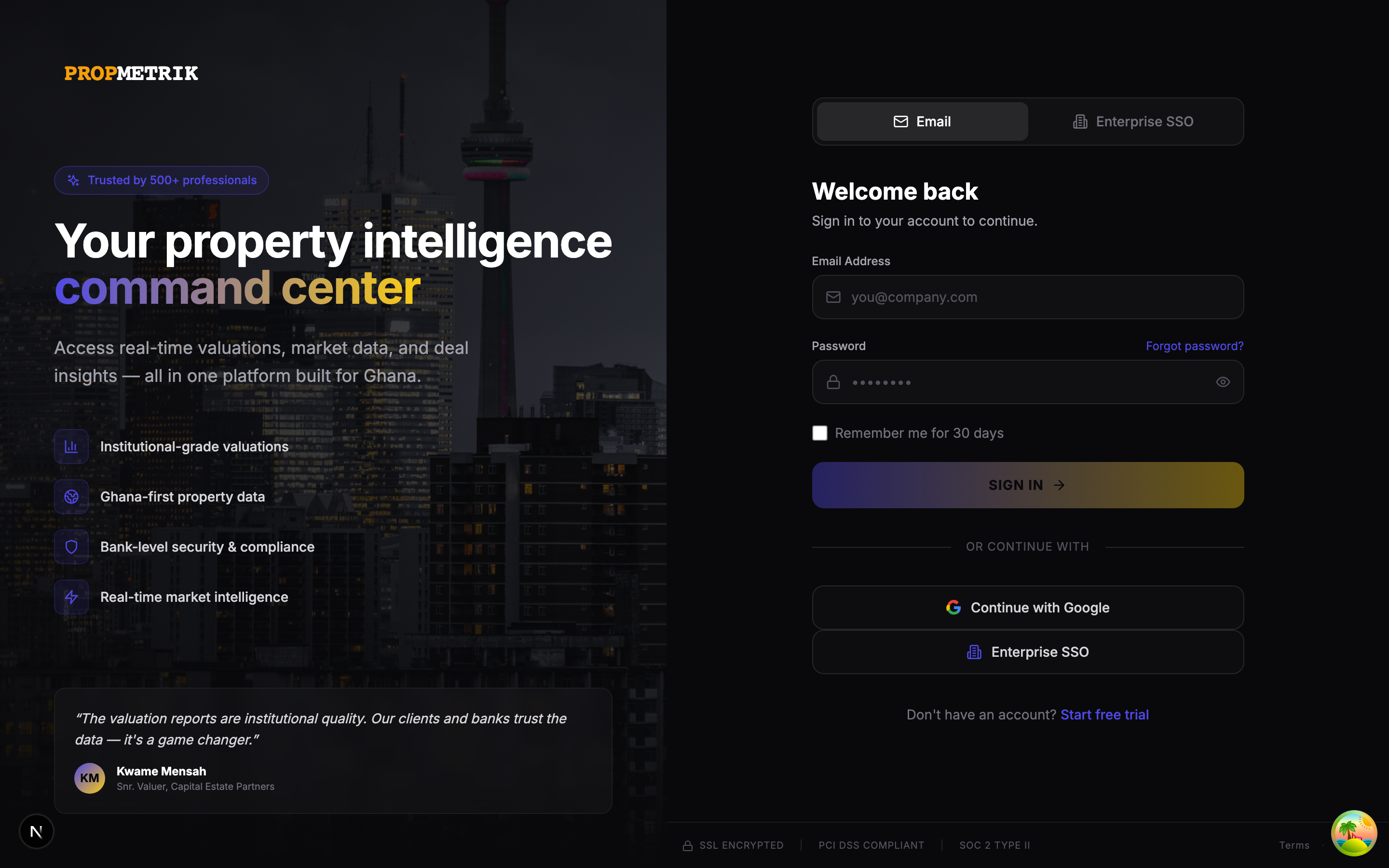 Login Page