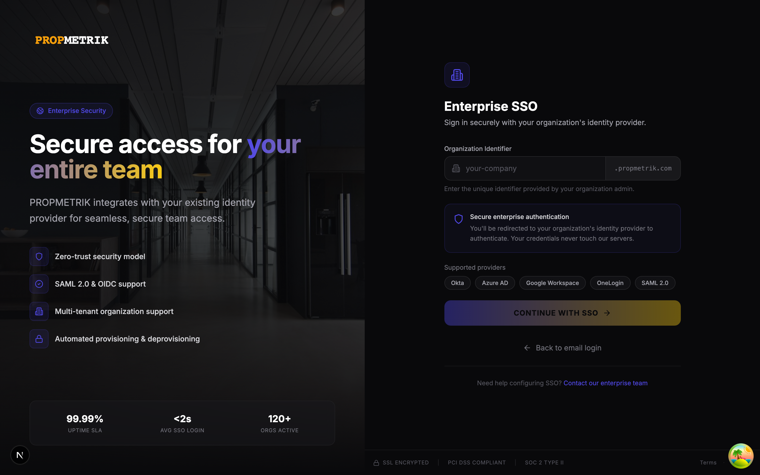 Enterprise SSO Login